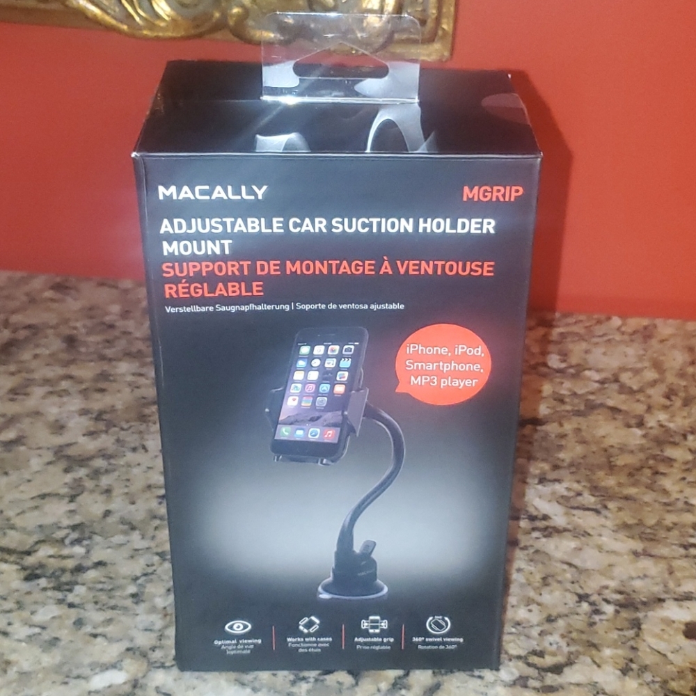 0215 Macally Adjustable Car Suction Holder Mount